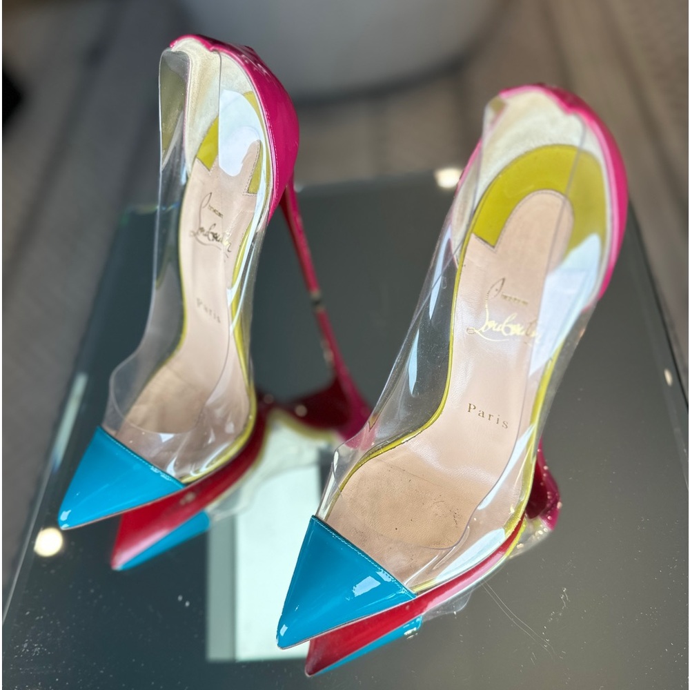 Christian Louboutin Patent Leather Tri color Size 39 - Picture 5 of 14